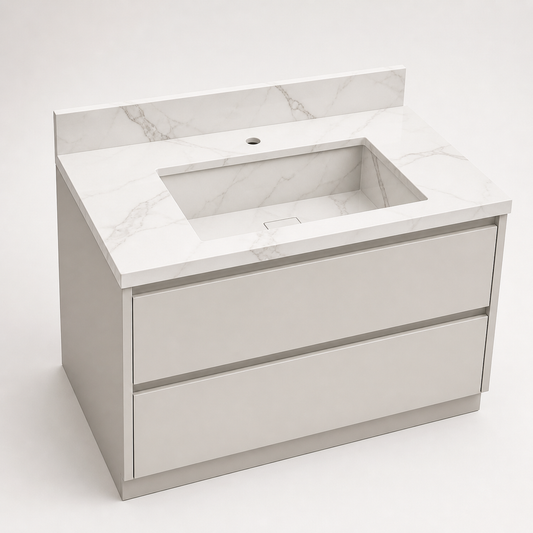 "The Classic" - Single Recessed Rectangular Basin