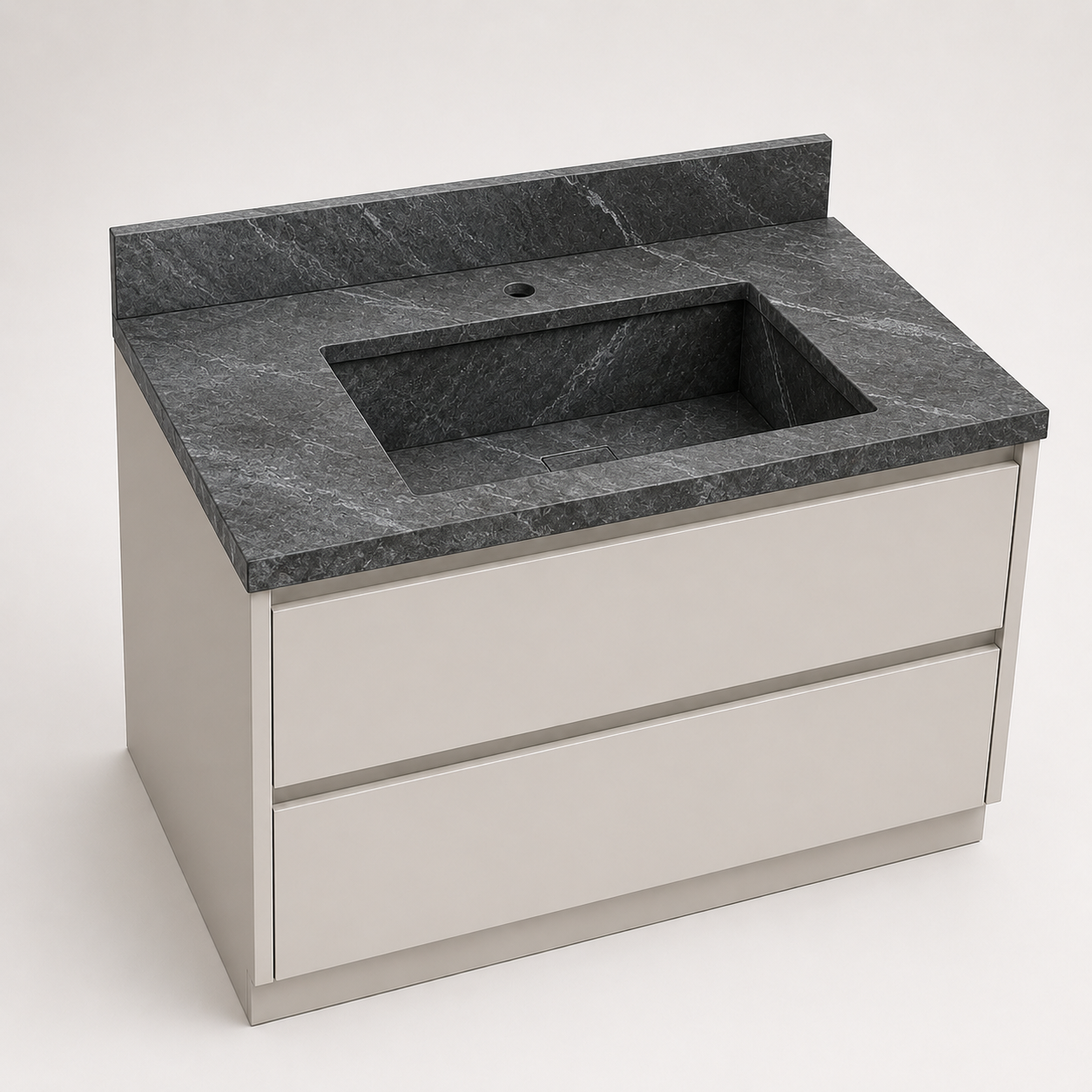"The Classic" - Single Recessed Rectangular Basin