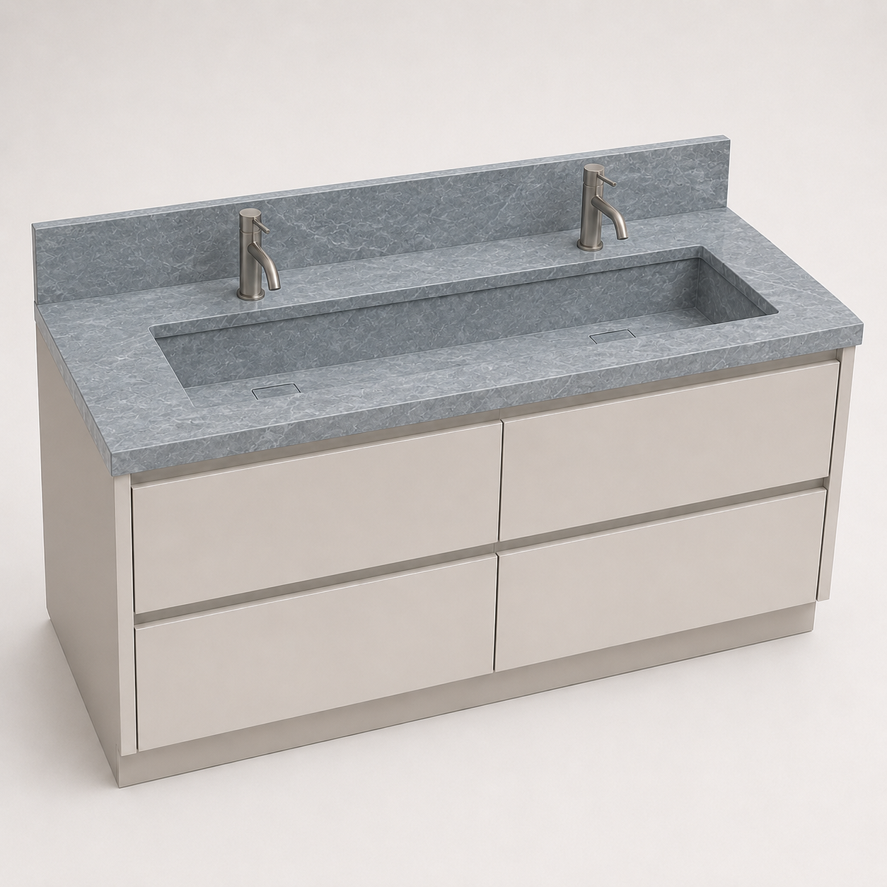 "The Double Luxe" - Double-Station Trough Basin