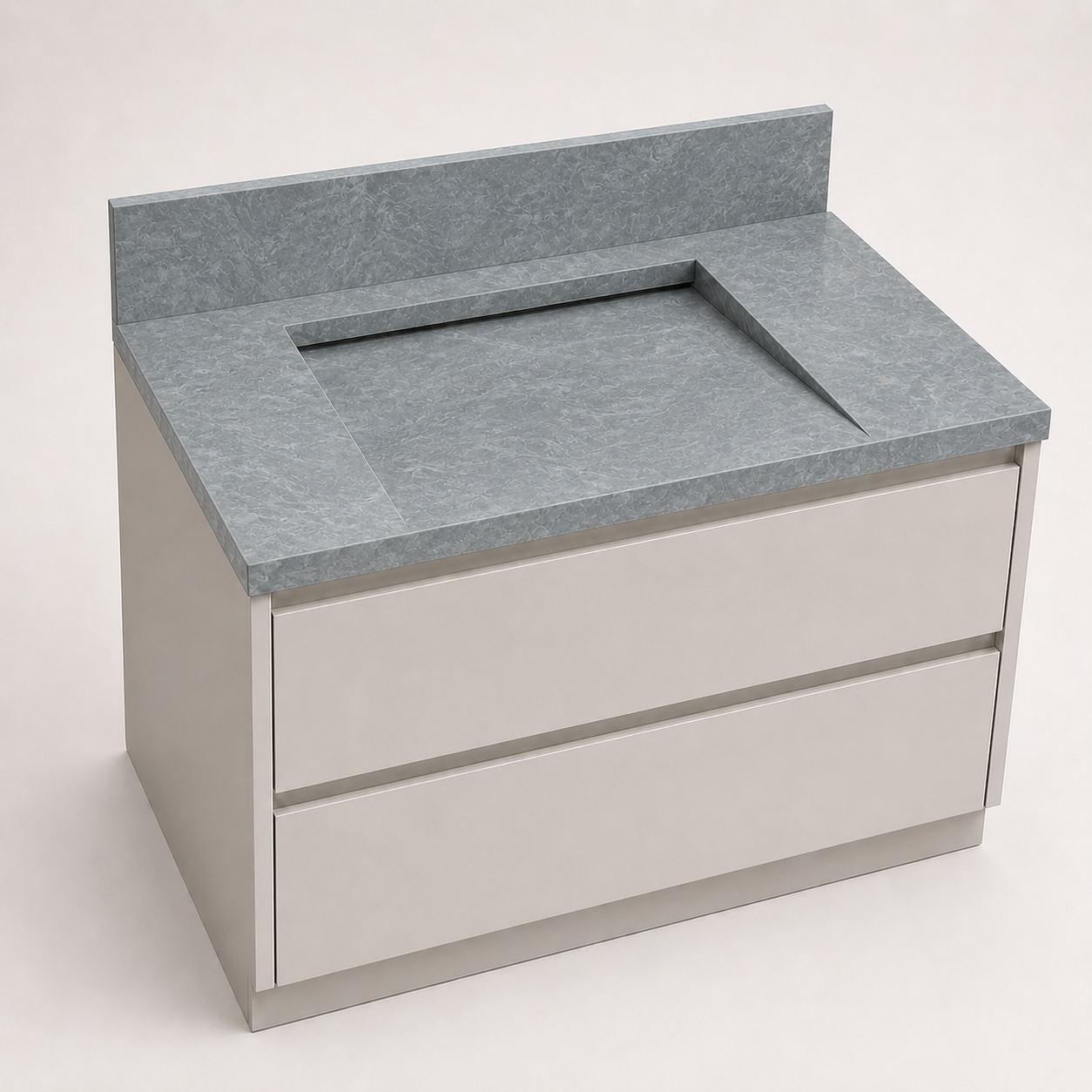 "The Waterfall Ramp" - Ramp Sink With Hidden Slot Drain