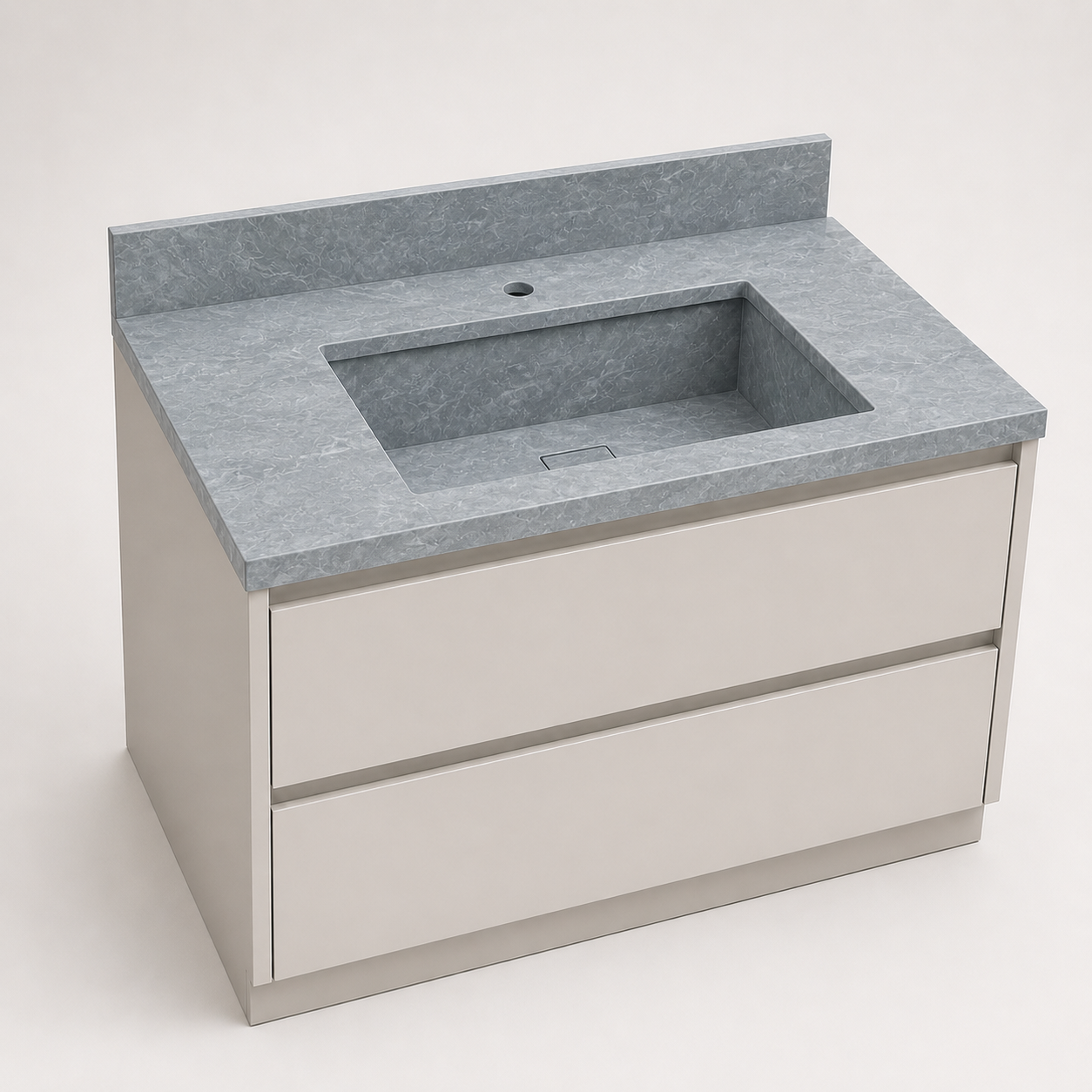 "The Classic" - Single Recessed Rectangular Basin