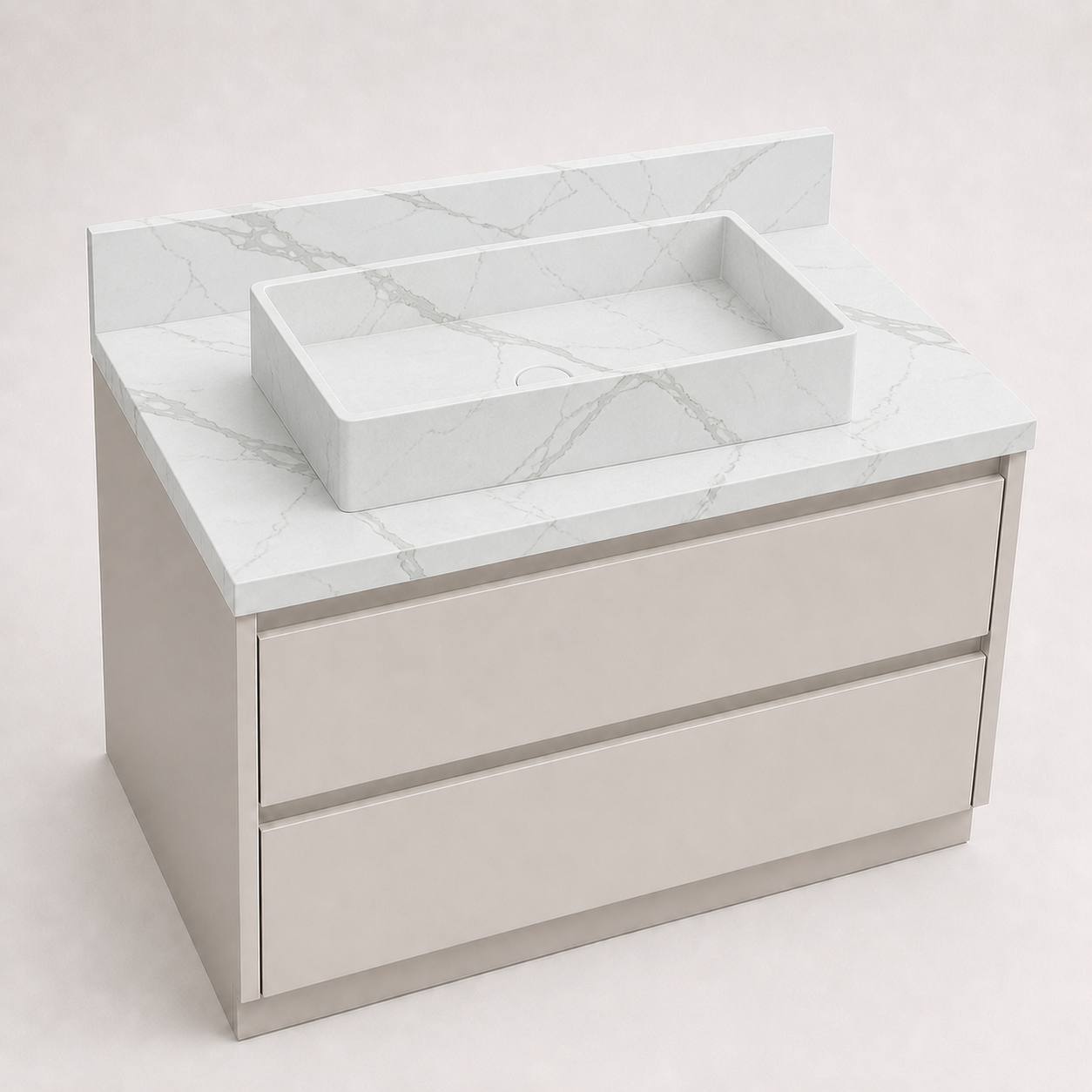 "The Sculpted Vessel" - Integrated Raised Vessel Bowl