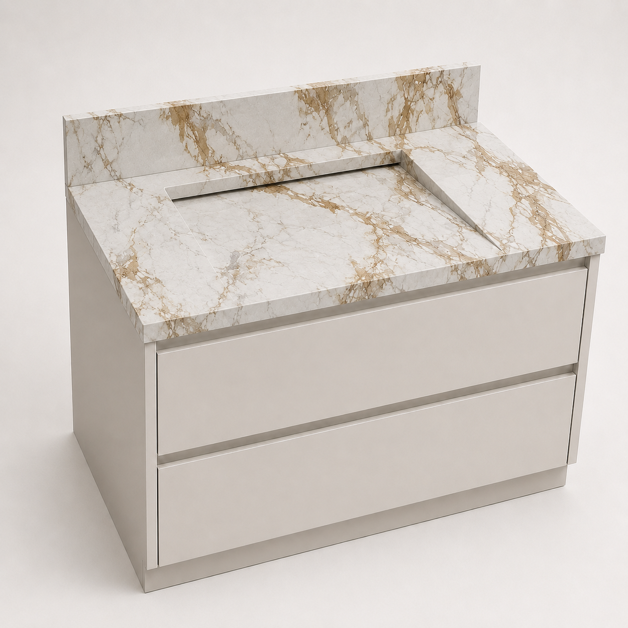 "The Waterfall Ramp" - Ramp Sink With Hidden Slot Drain