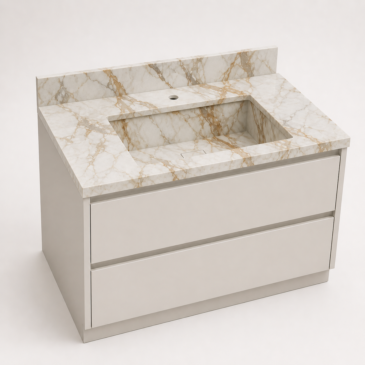 "The Classic" - Single Recessed Rectangular Basin