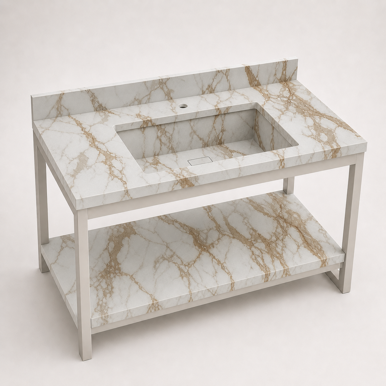 "The Boutique Console" - Integrated Console / Shelf Sink