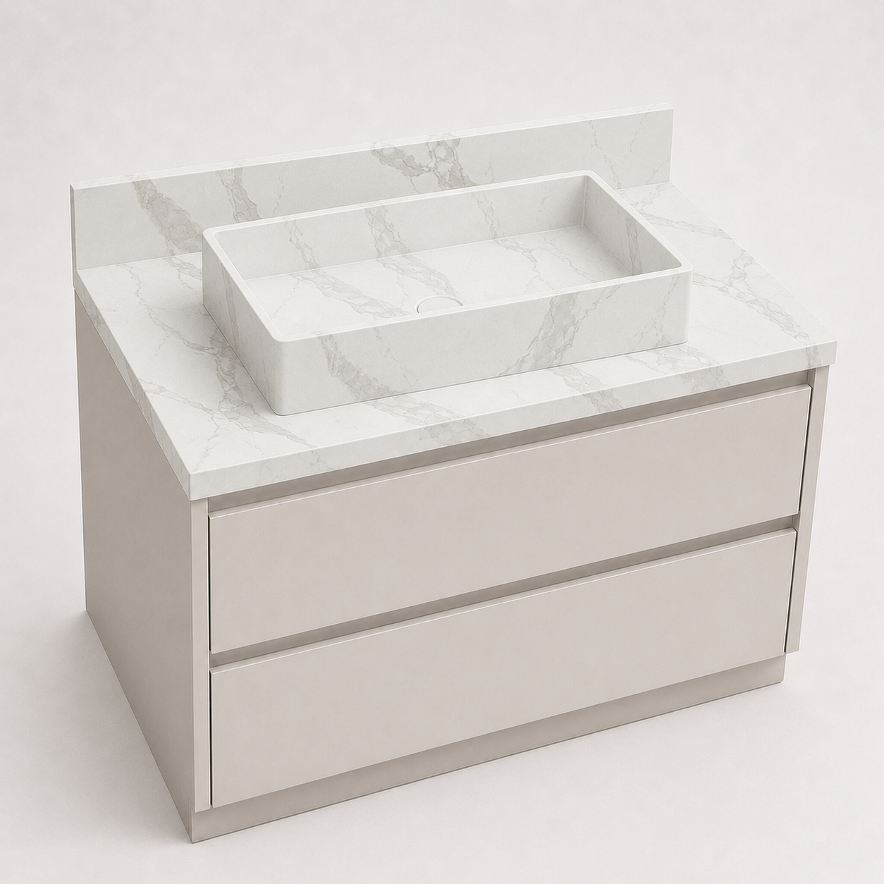 "The Sculpted Vessel" - Integrated Raised Vessel Bowl