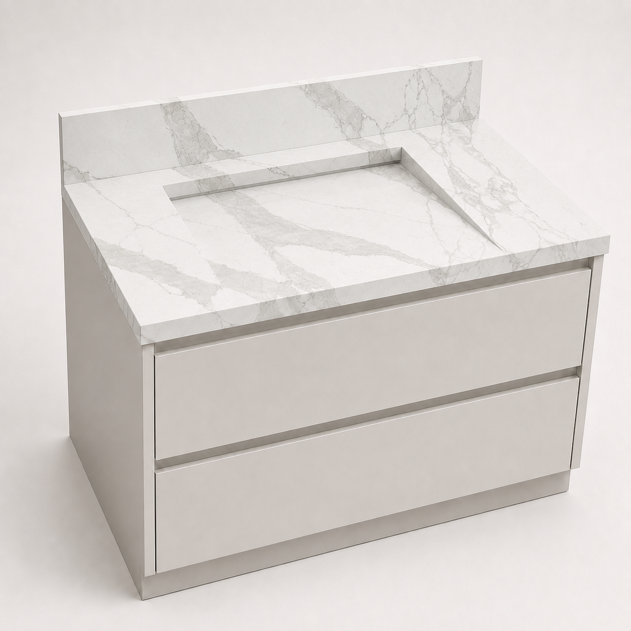 "The Waterfall Ramp" - Ramp Sink With Hidden Slot Drain