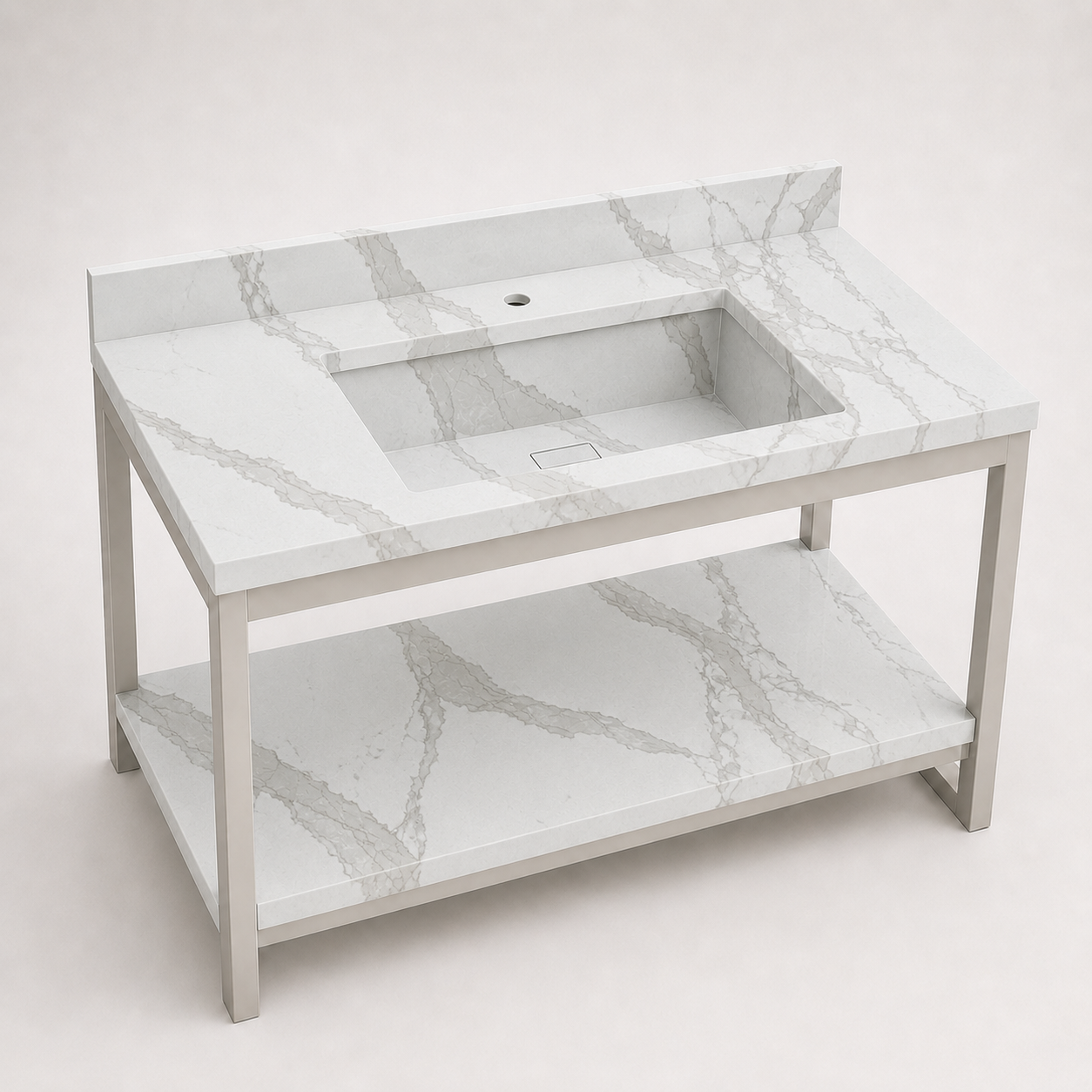 "The Boutique Console" - Integrated Console / Shelf Sink
