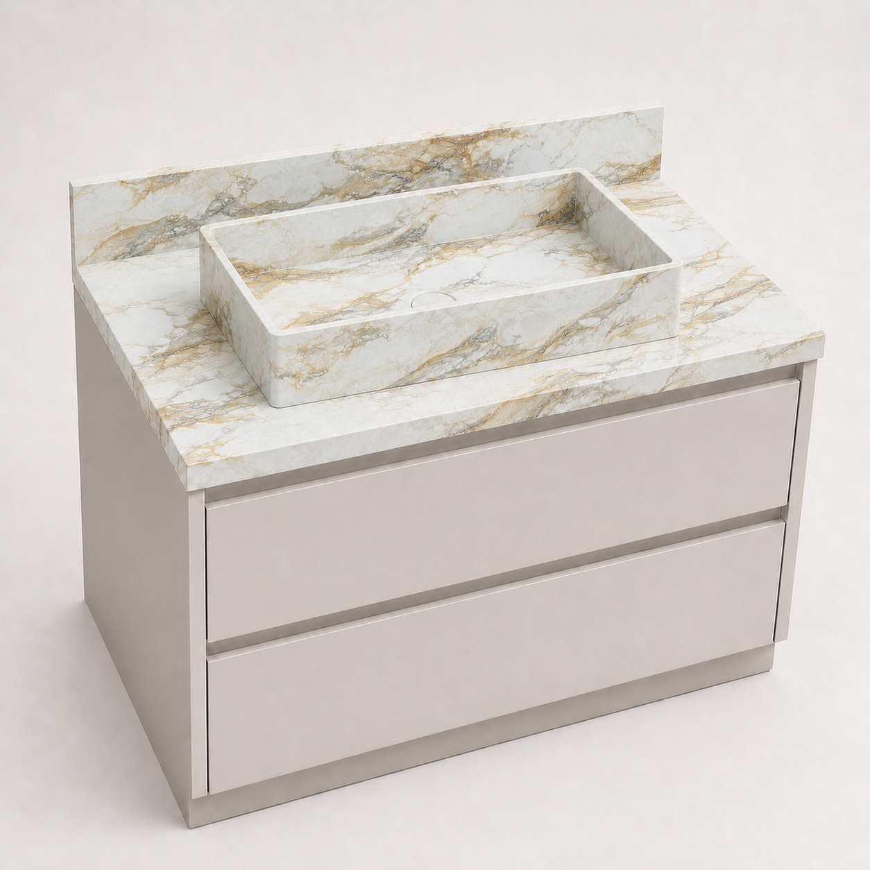 "The Sculpted Vessel" - Integrated Raised Vessel Bowl