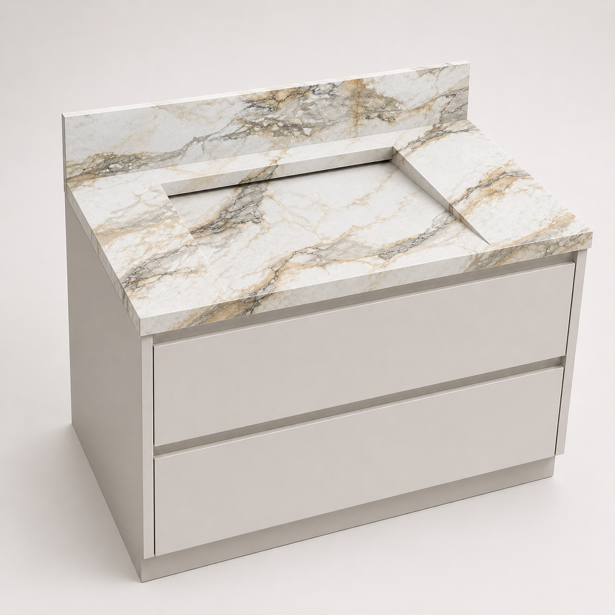 "The Waterfall Ramp" - Ramp Sink With Hidden Slot Drain