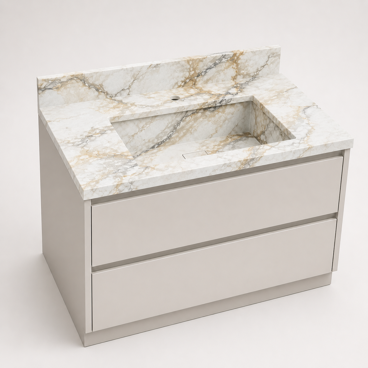 "The Classic" - Single Recessed Rectangular Basin