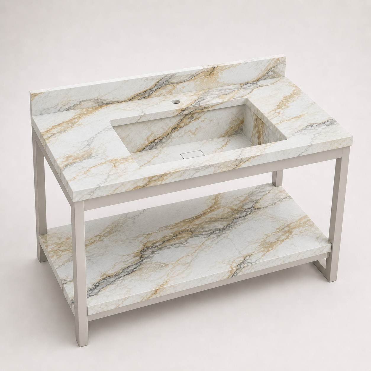 "The Boutique Console" - Integrated Console / Shelf Sink