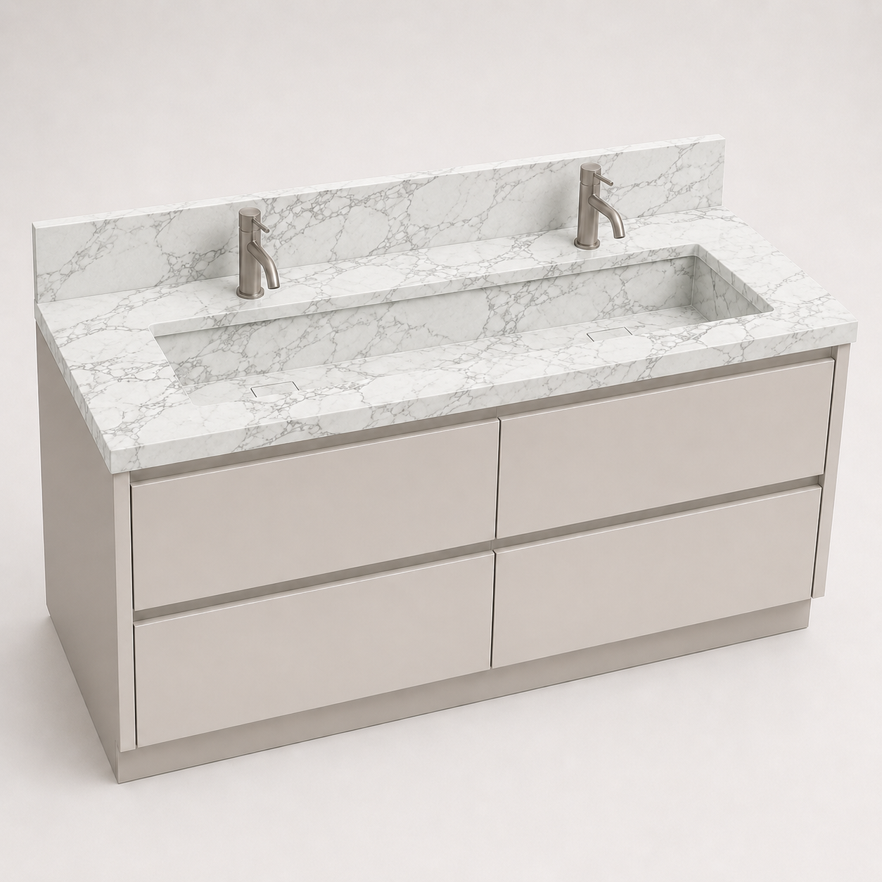 "The Double Luxe" - Double-Station Trough Basin