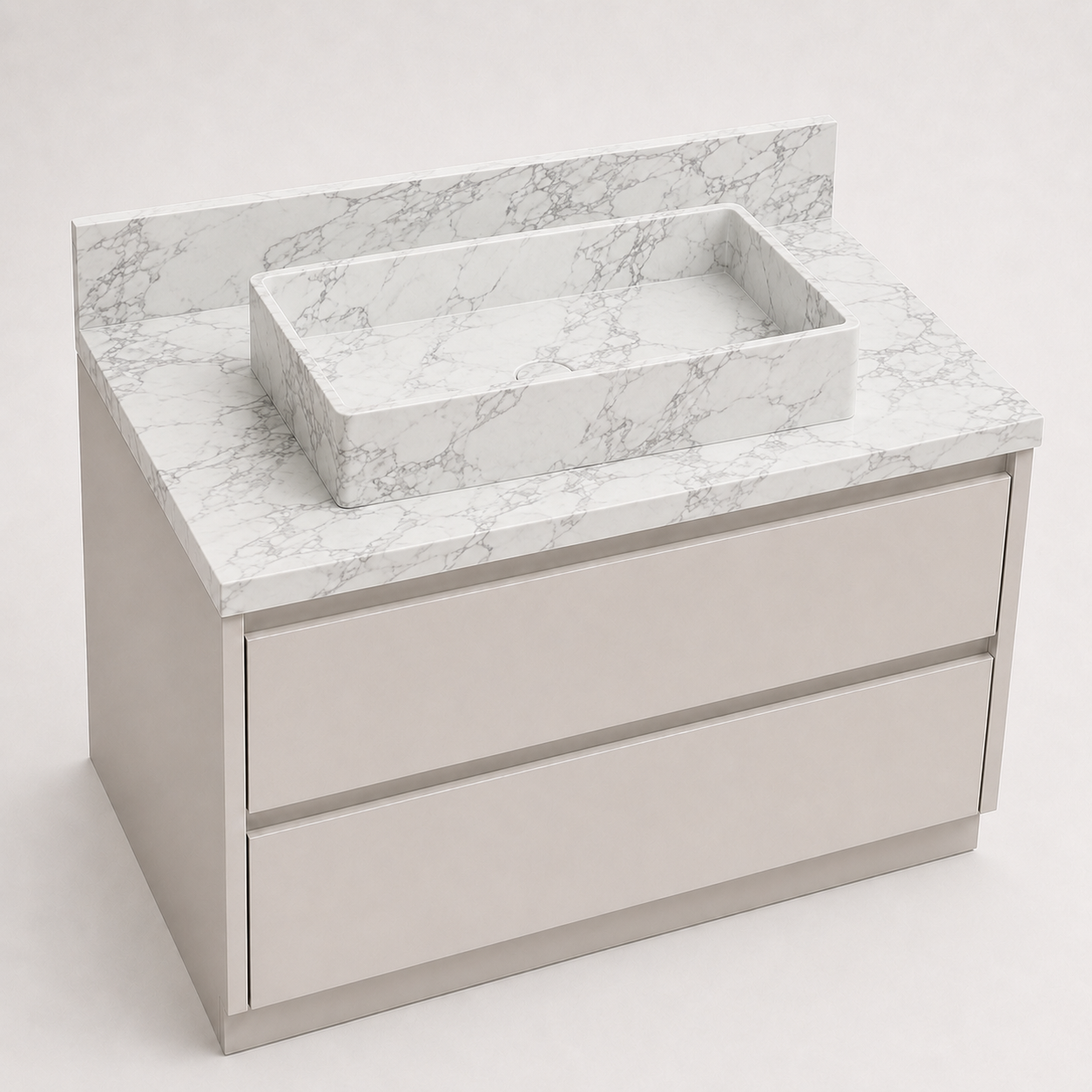 "The Sculpted Vessel" - Integrated Raised Vessel Bowl