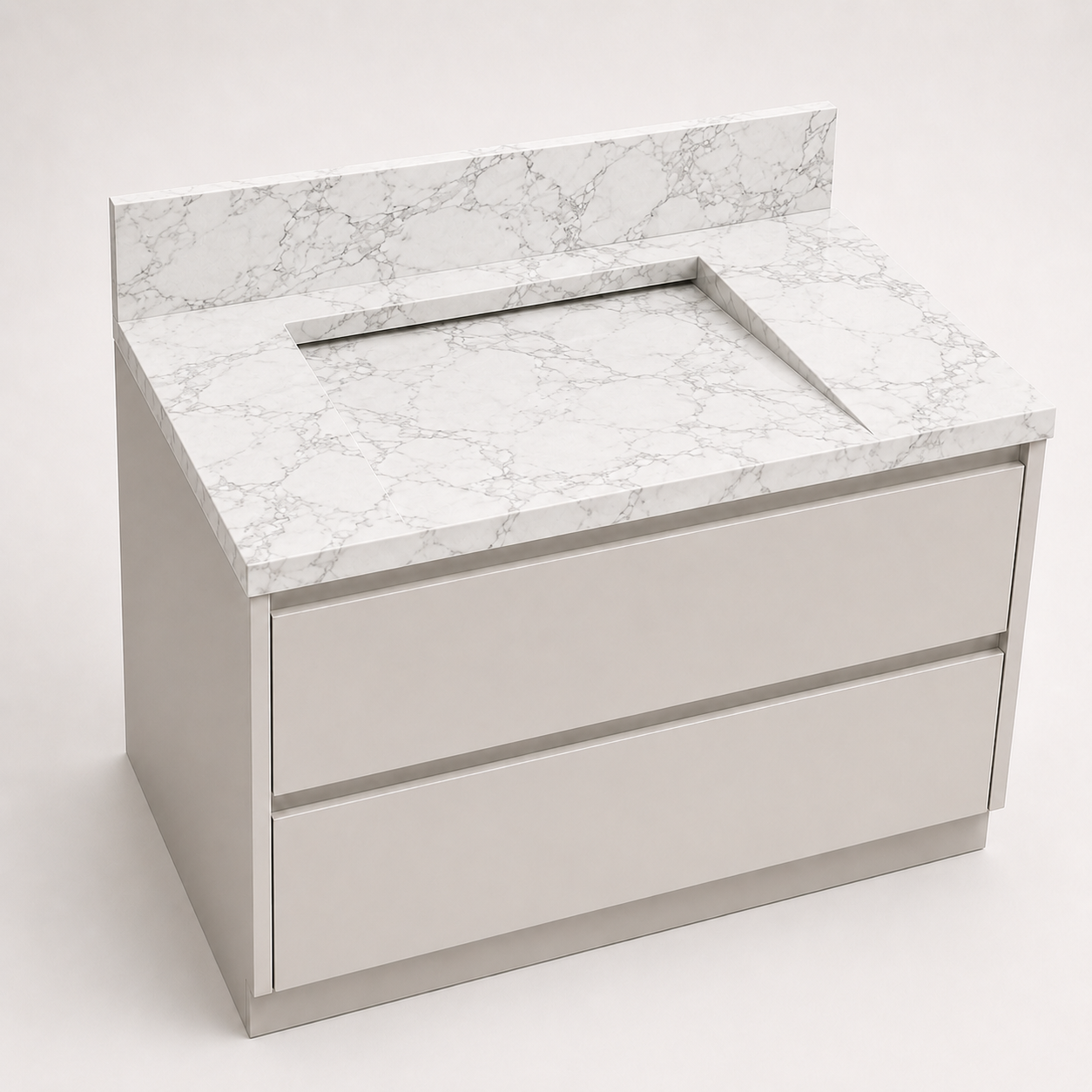"The Waterfall Ramp" - Ramp Sink With Hidden Slot Drain