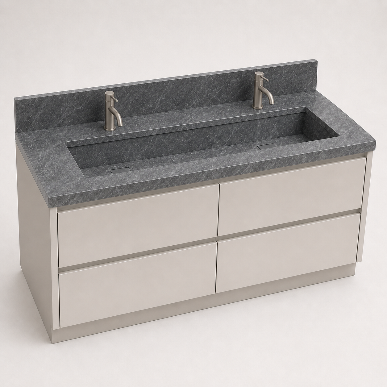 "The Double Luxe" - Double-Station Trough Basin
