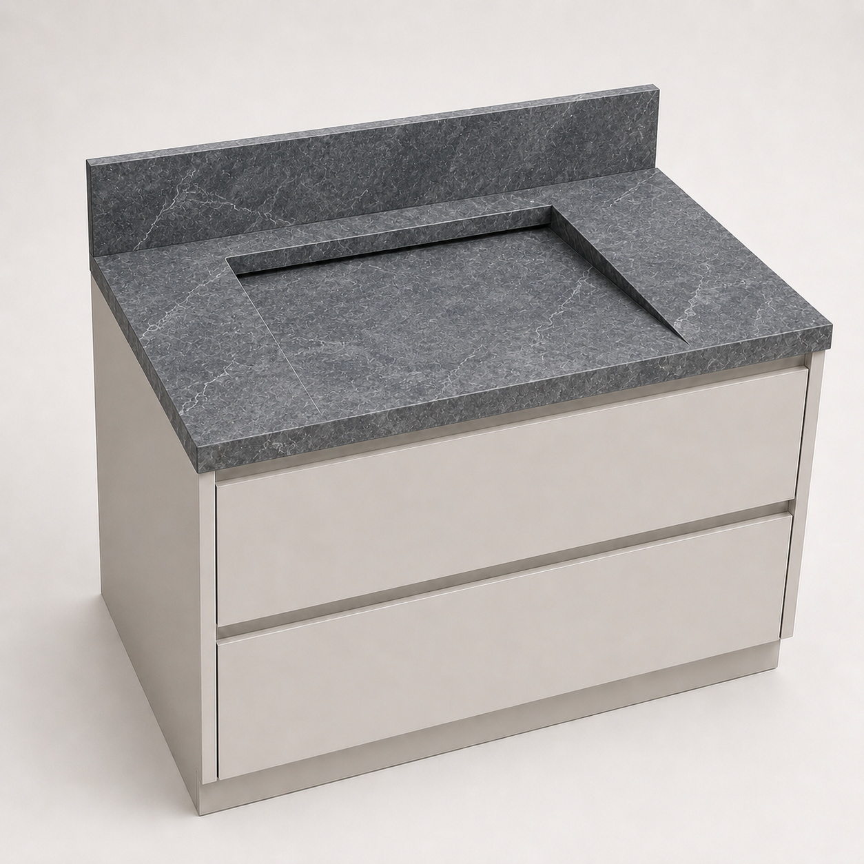 "The Waterfall Ramp" - Ramp Sink With Hidden Slot Drain