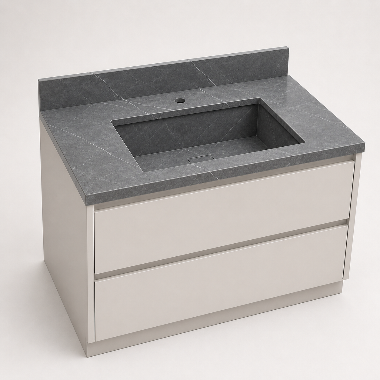 "The Classic" - Single Recessed Rectangular Basin